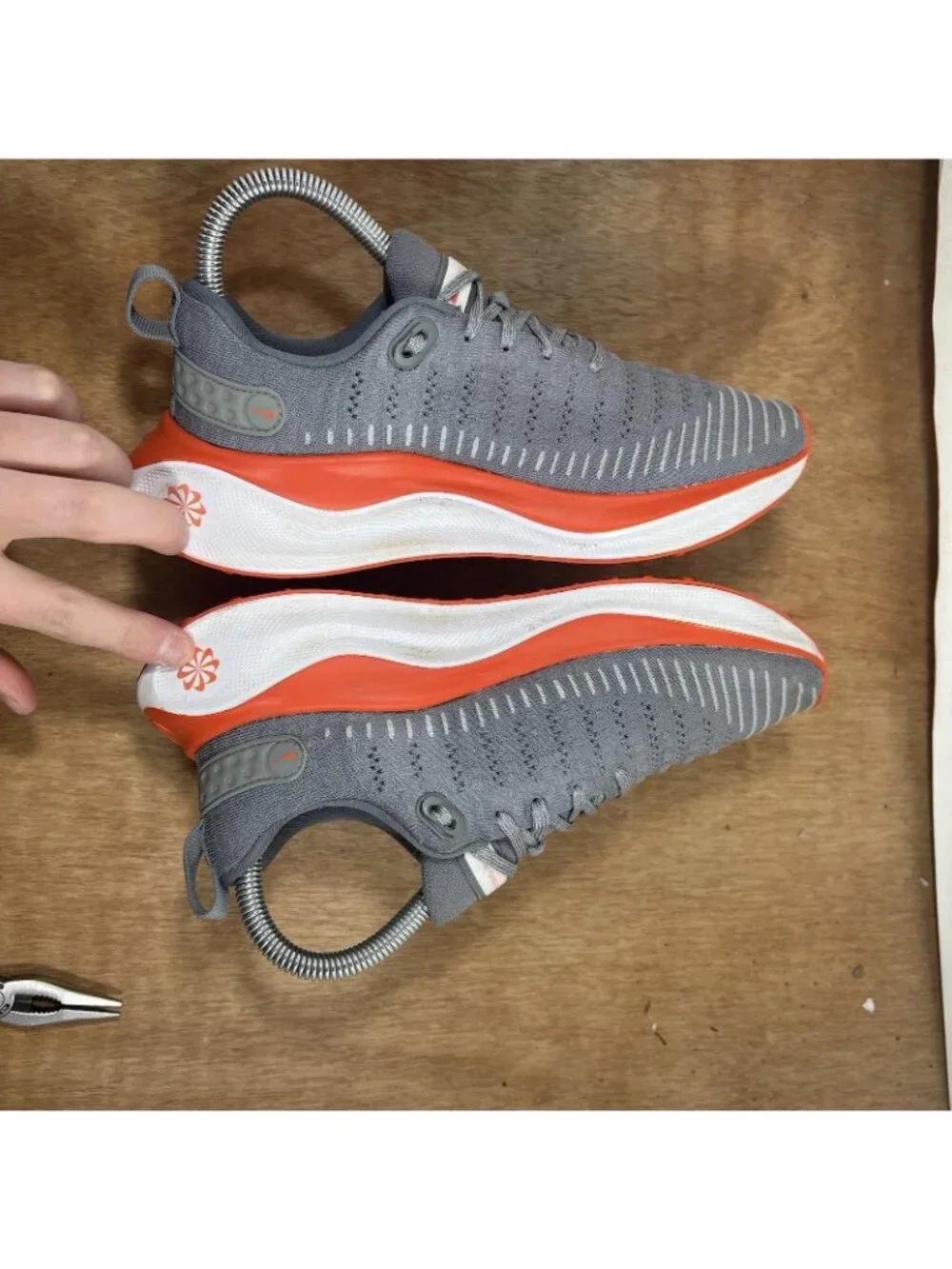 New NIKE ReactX Infinity Run 4 Women Size 7 Running Shoes Orange FJ1222-005